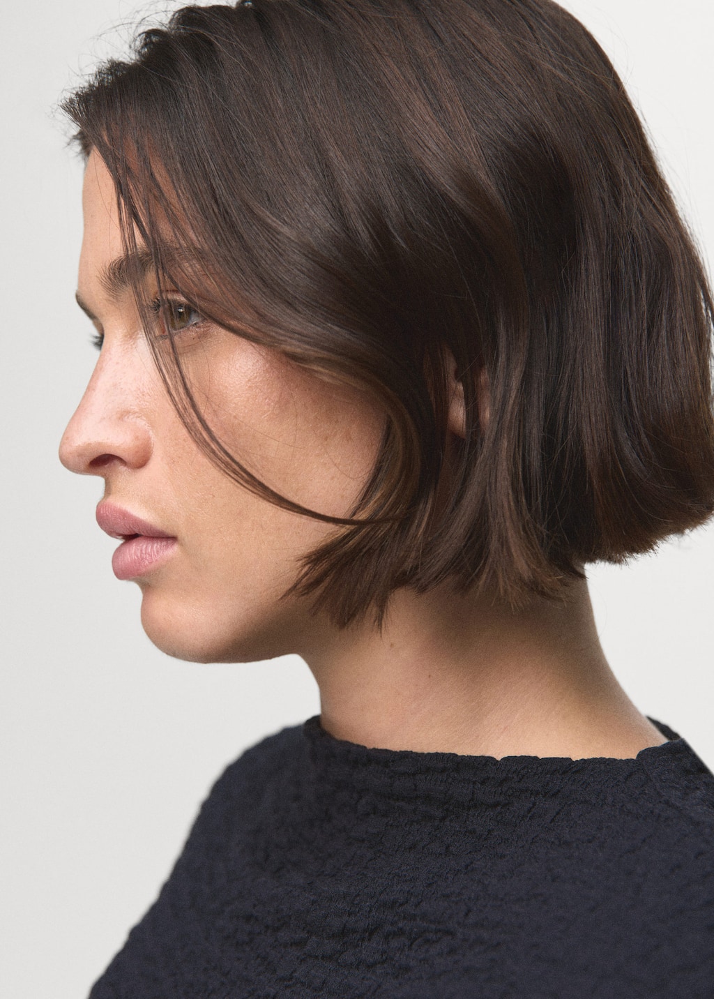 Textured cotton top