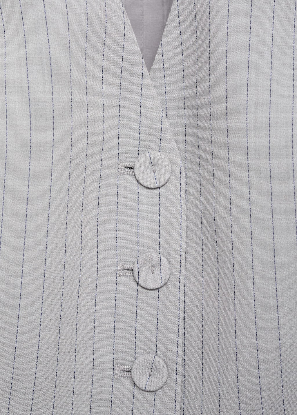 Pinstriped suit vest