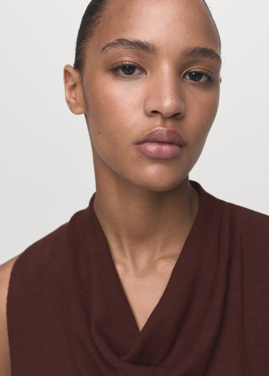 Ruched knitted top