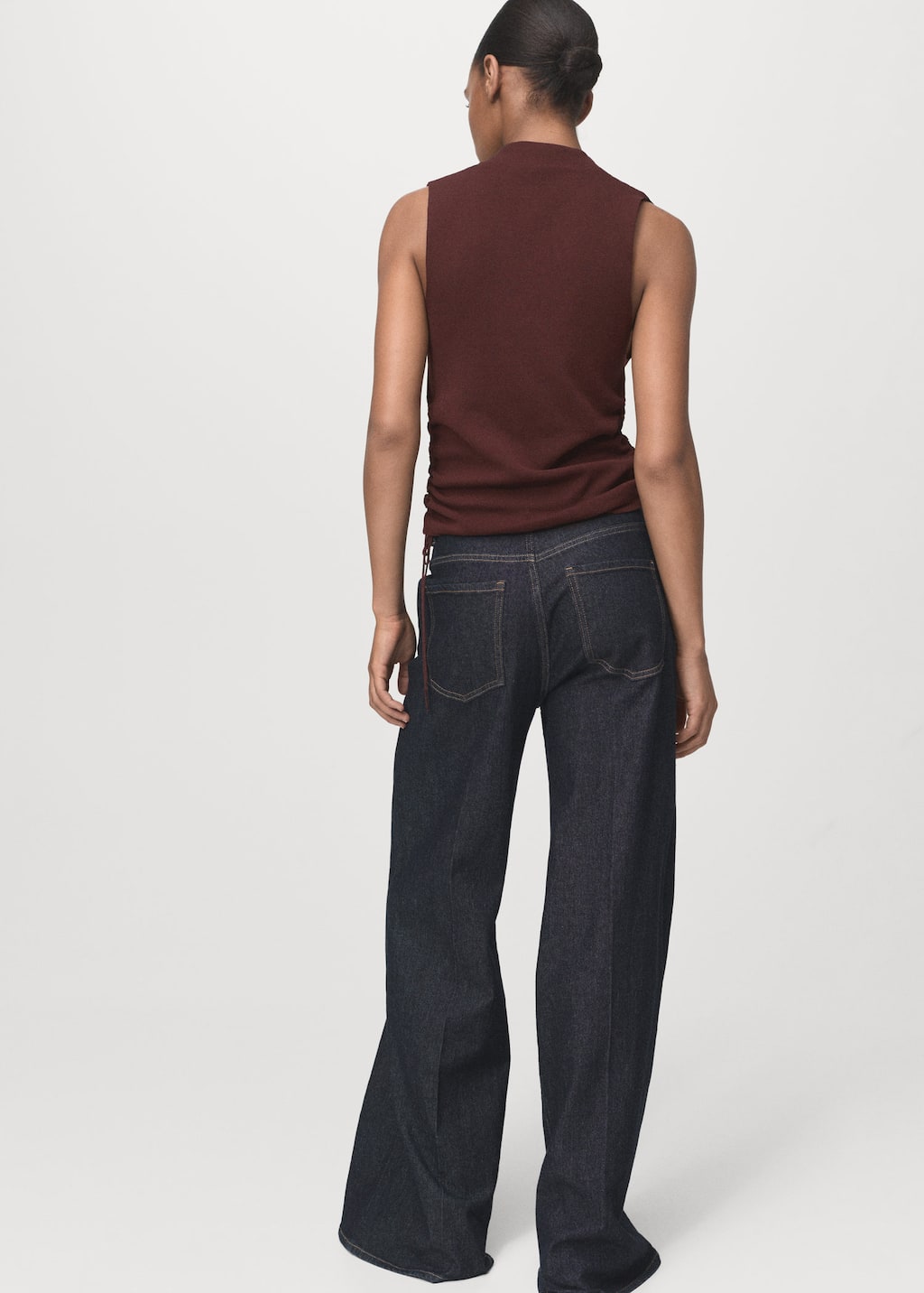 Ruched knitted top