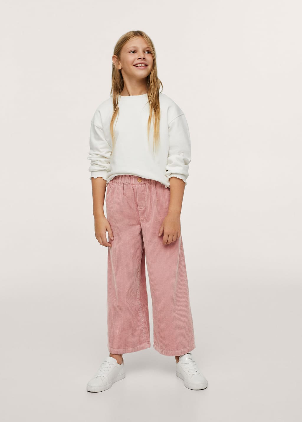 Pantalón pana culotte - Mujer | Mango Andorra