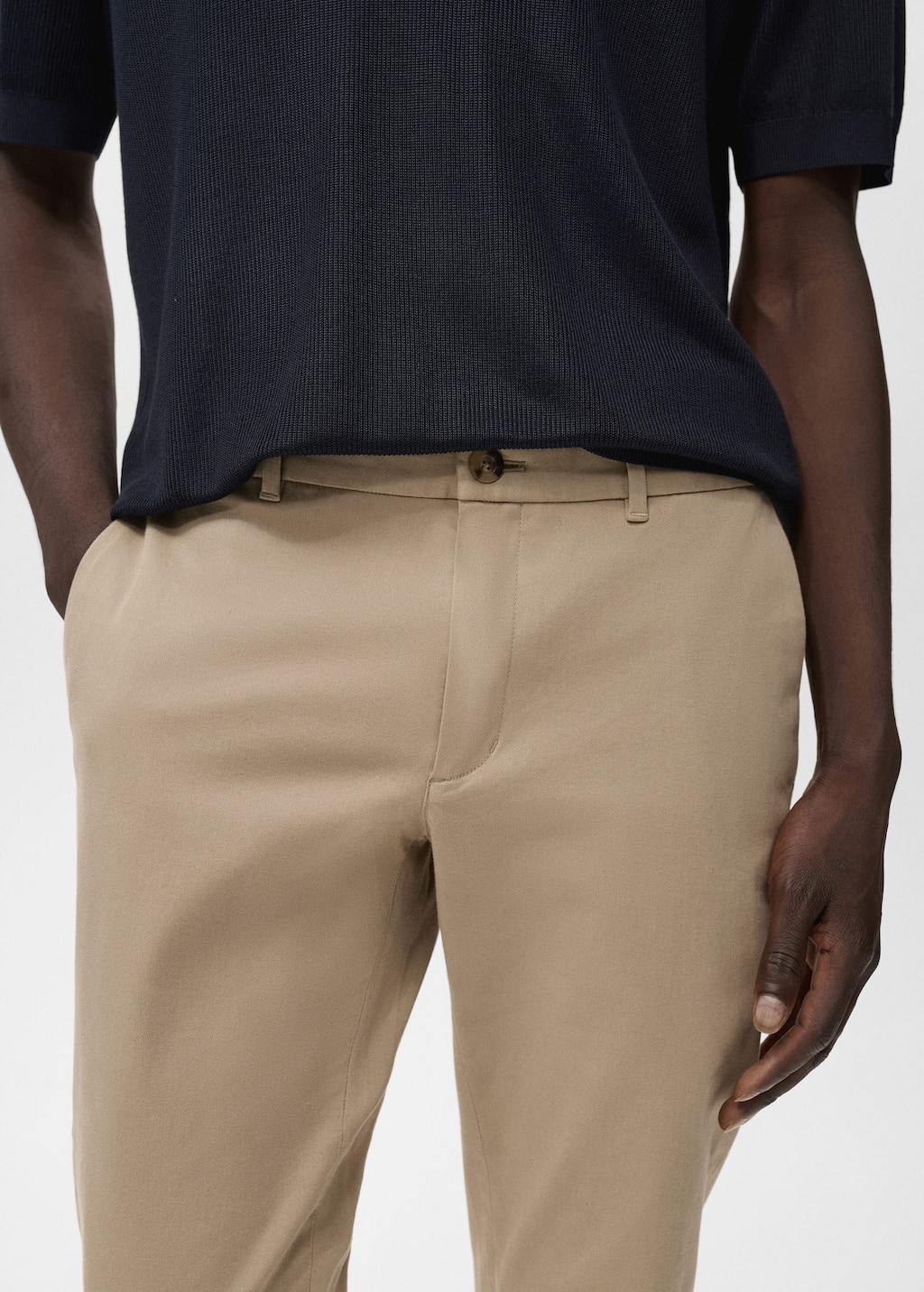 Barna slim-fit twill chino pants
