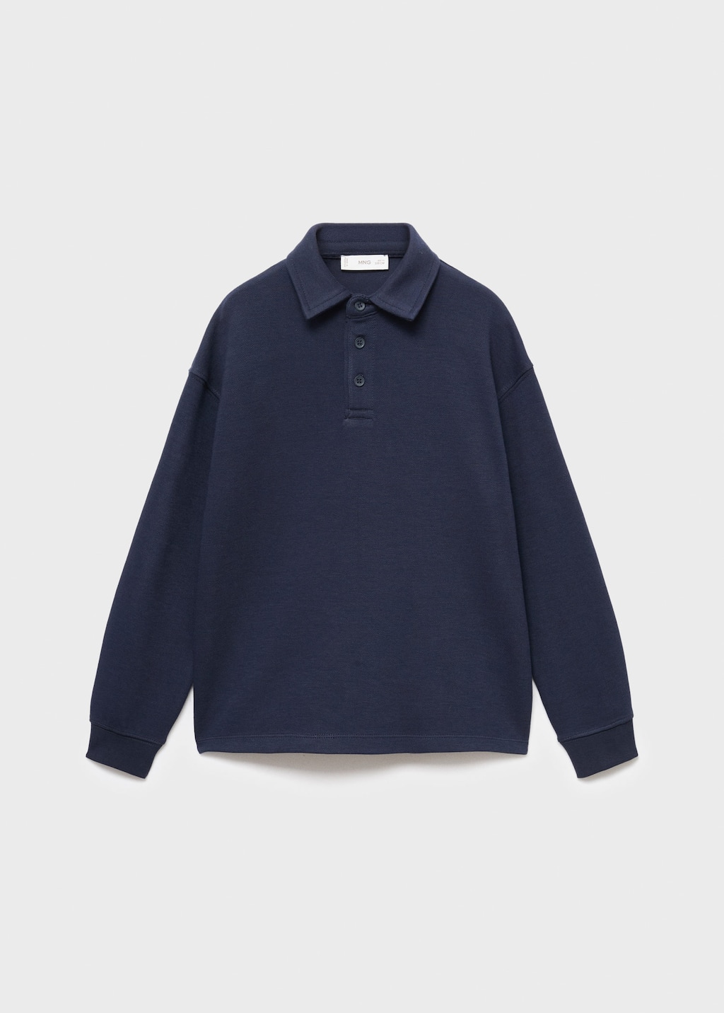 Mango Polo-neck Sweatshirt Navy In Blue