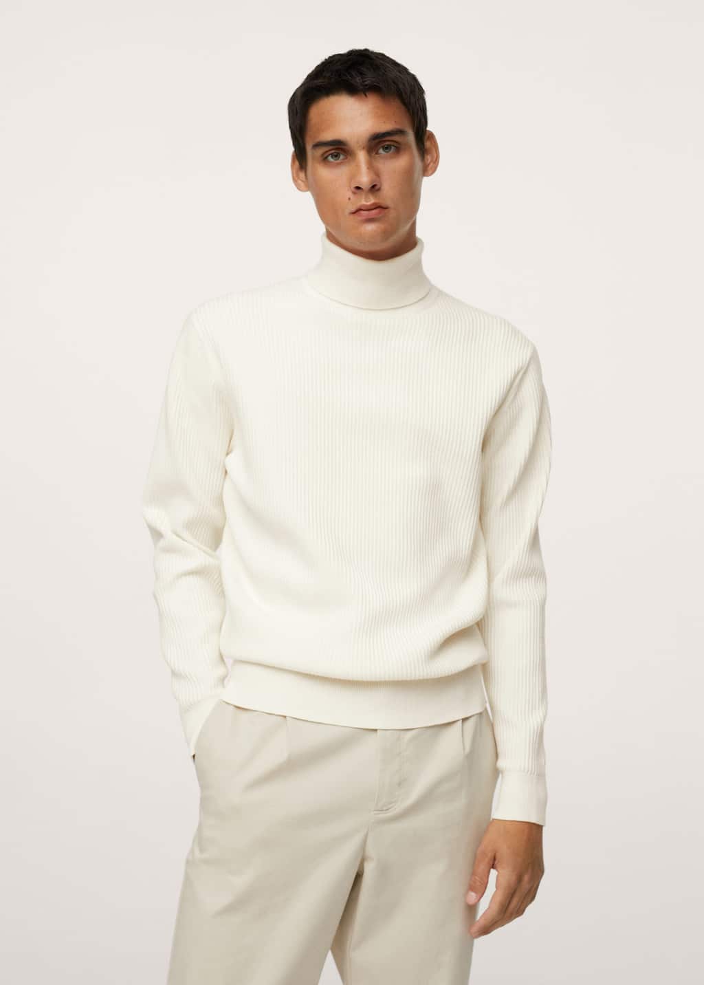 mango high collar sweater
