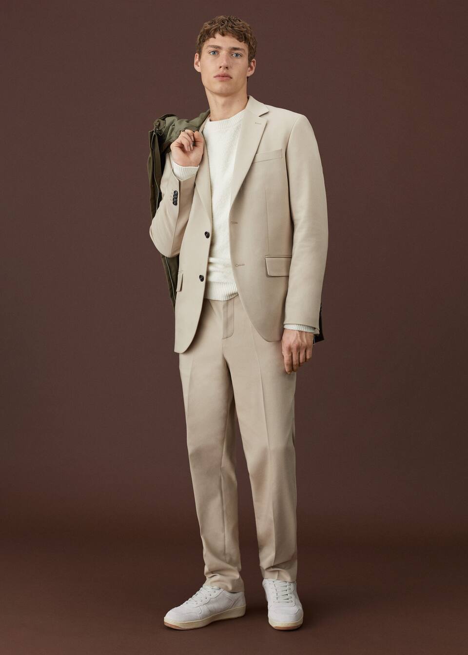 Pantalon costume taille élastique Homme MANGO OUTLET France