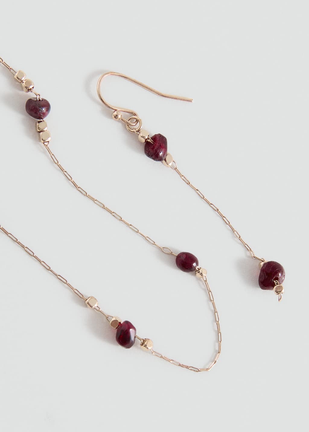 Mango Teen Necklace And Earrings Set Gold