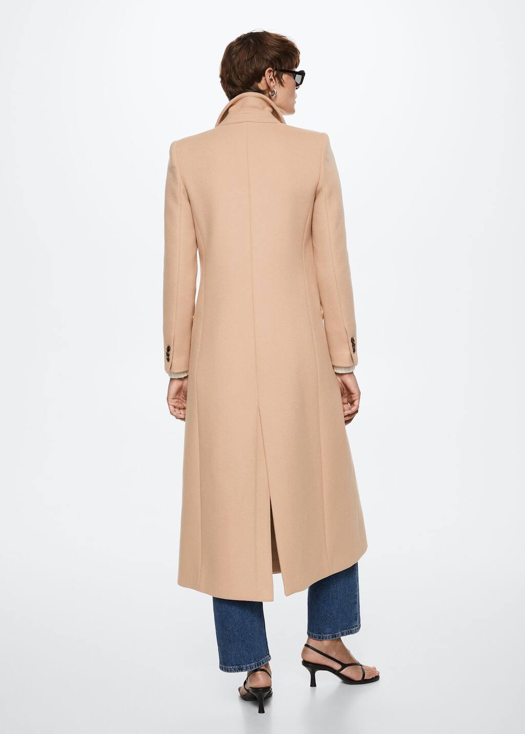 straight wool coat