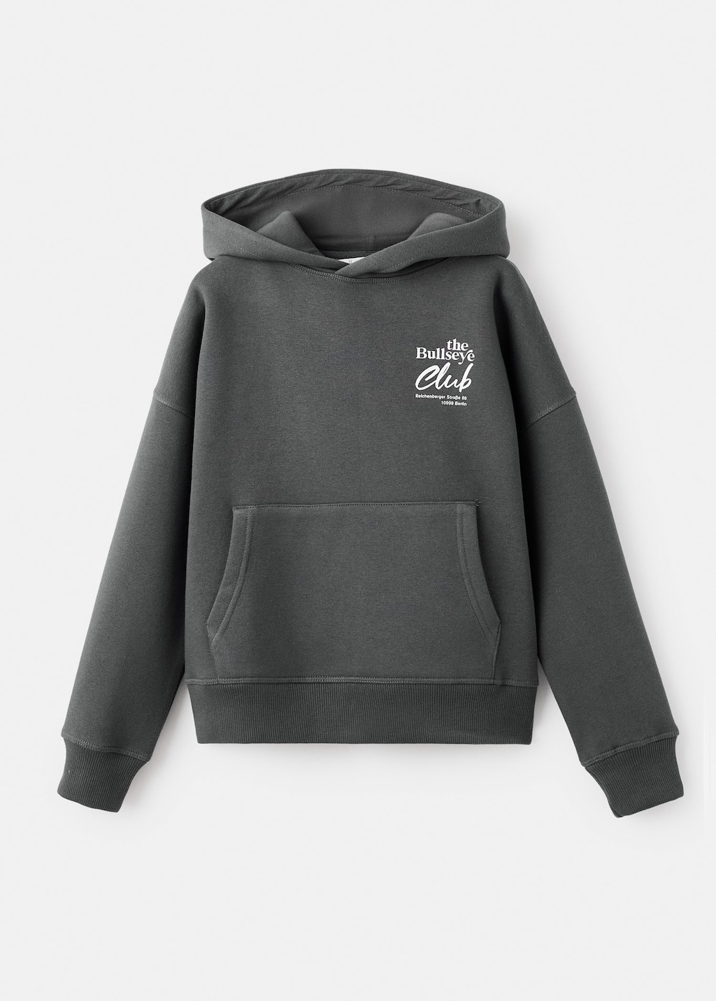 Mango Sweatshirt Charcoal In Green