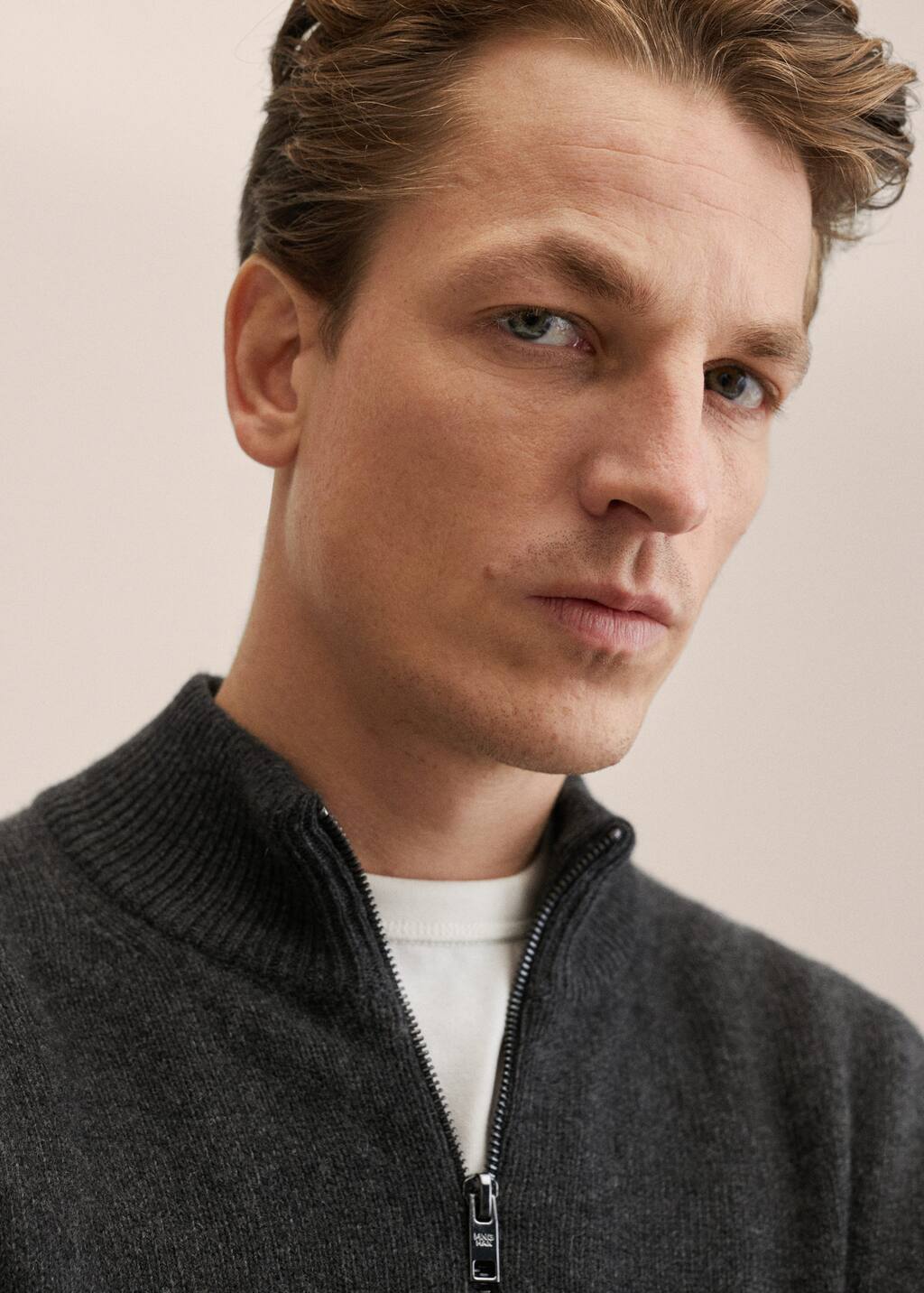 Mango Zipneck cashmere sweater 17027714 95