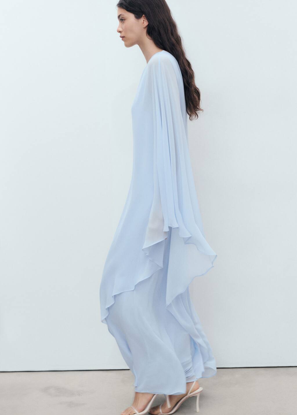 Asymmetrical double-layer dress