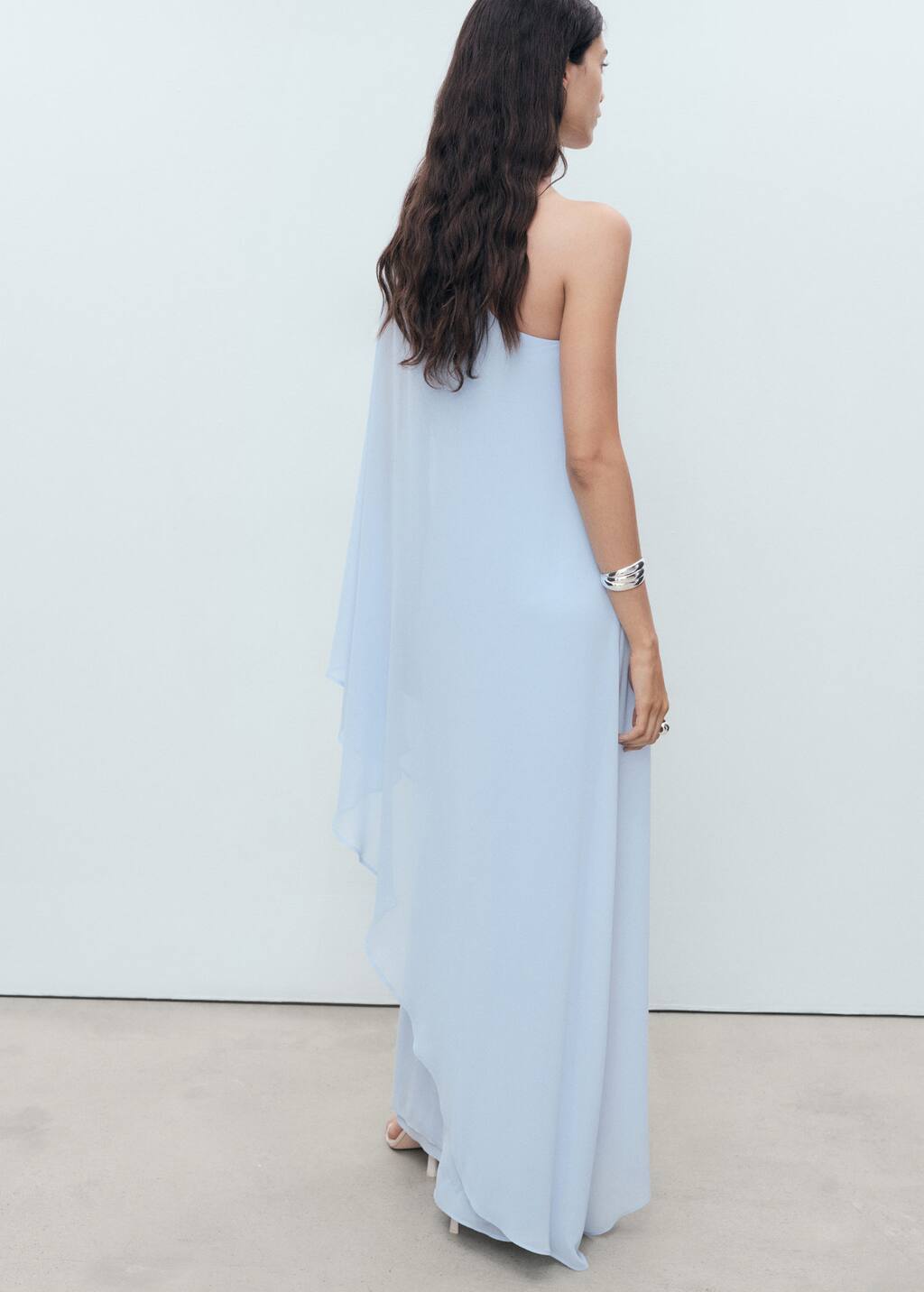 Asymmetrical double-layer dress