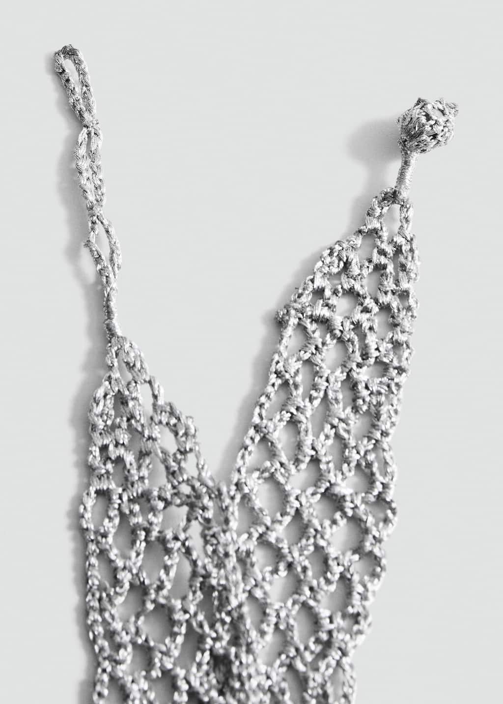 Lurex choker necklace