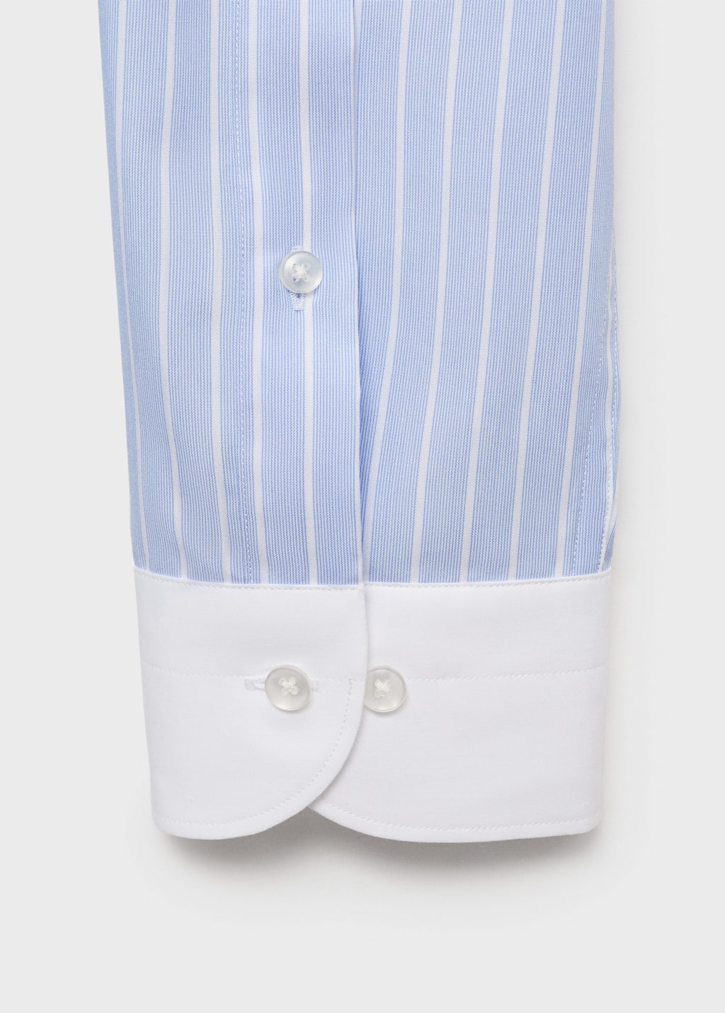 Striped-print slim-fit suit shirt
