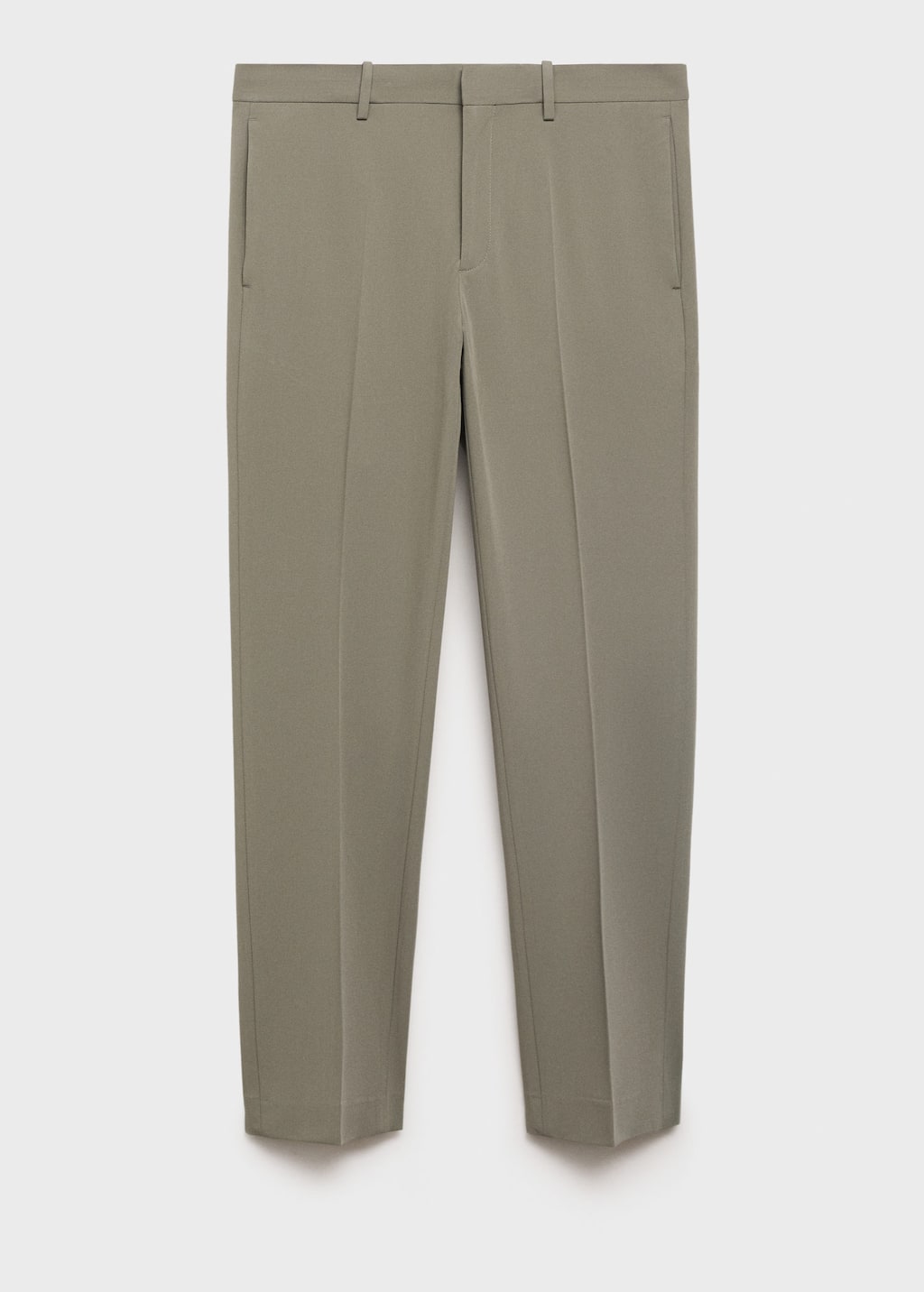 Stretch fabric super slim-fit suit trousers green - Man - 31 - MANGO MAN