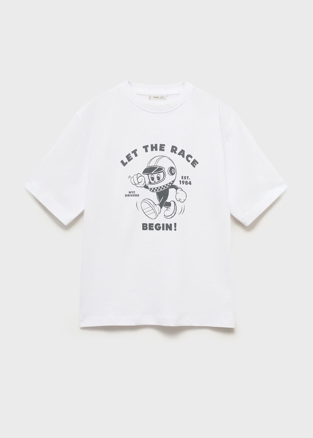 Mango Short-sleeved Printed T-shirt White