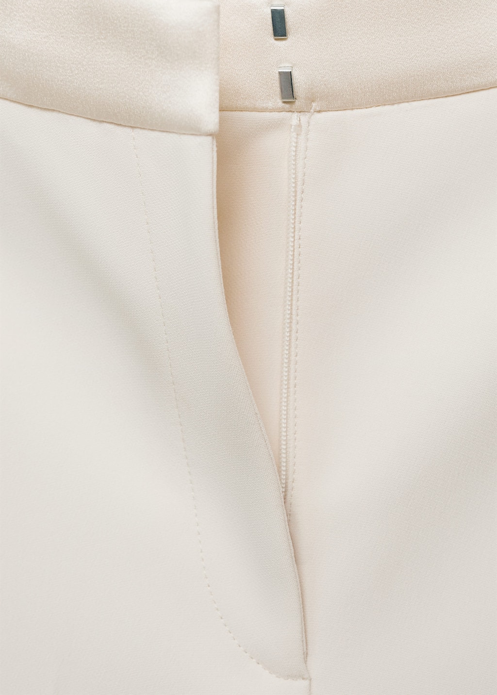 Straight-fit suit pants