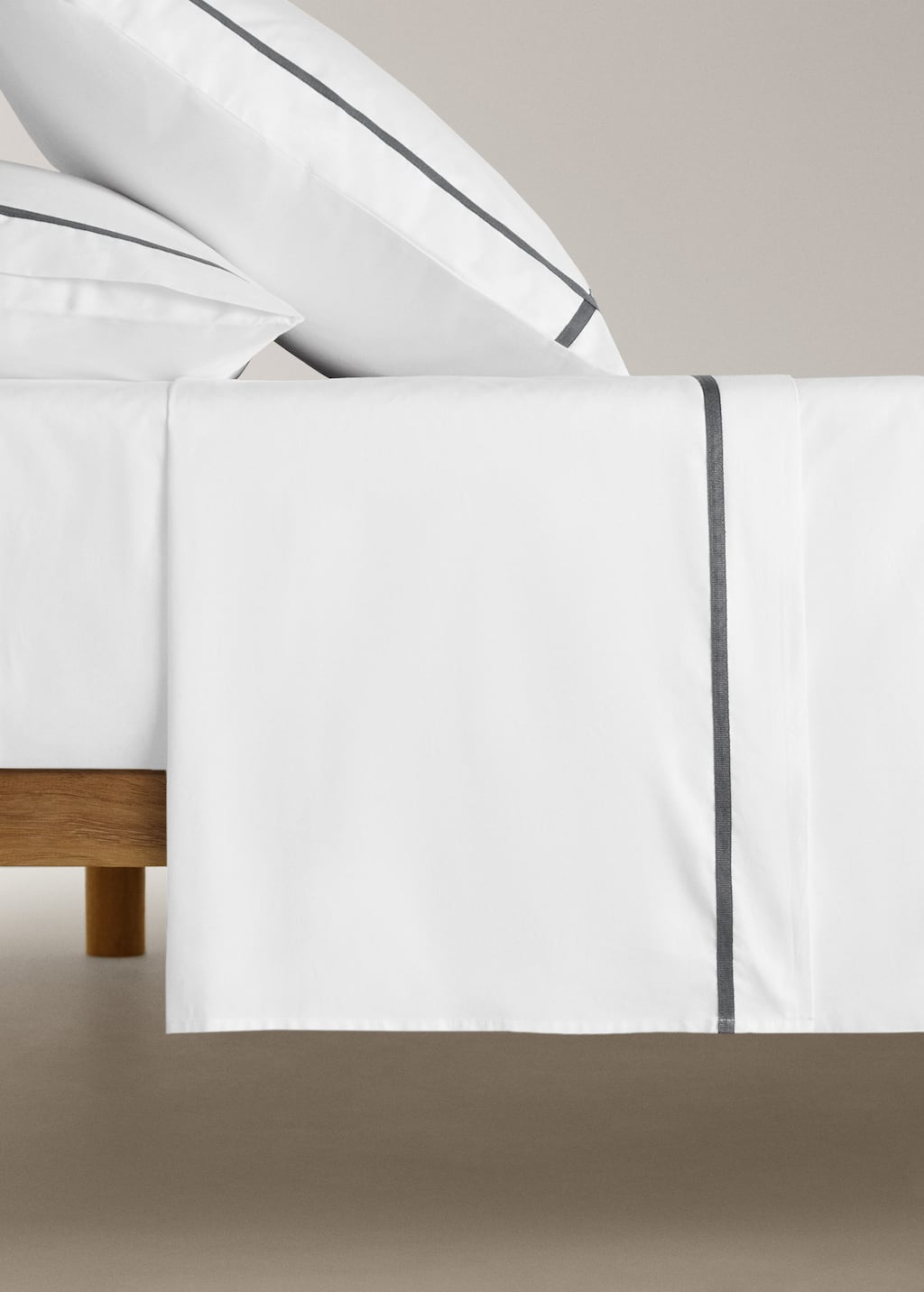 Mango Home Drap Gris - Home - Lit 180/200 Cm - In Gray
