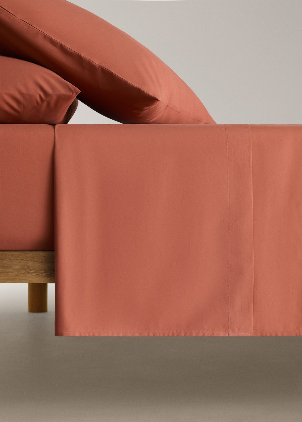 Mango Home Drap Plat Percale De Coton Lit 150/160 Cm Rose Géranium - Home - Lit 150/160 Cm -