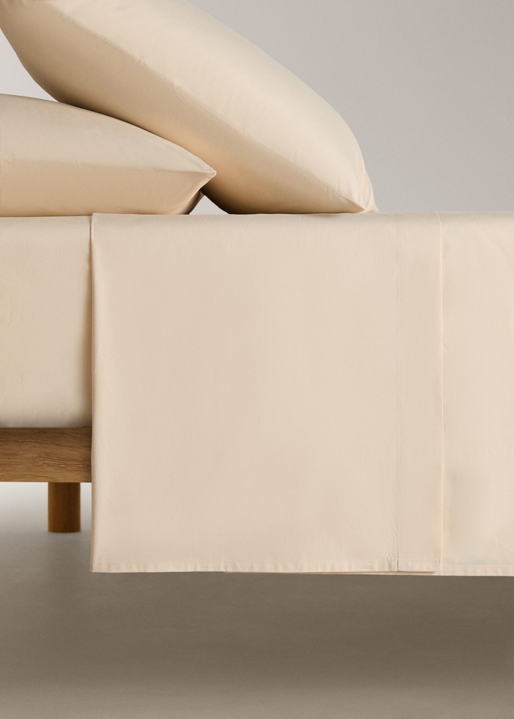 Mango Home Drap Plat Percale De Coton Lit 135/140 Cm Vanille - Home - Lit 135/140 Cm -  In White