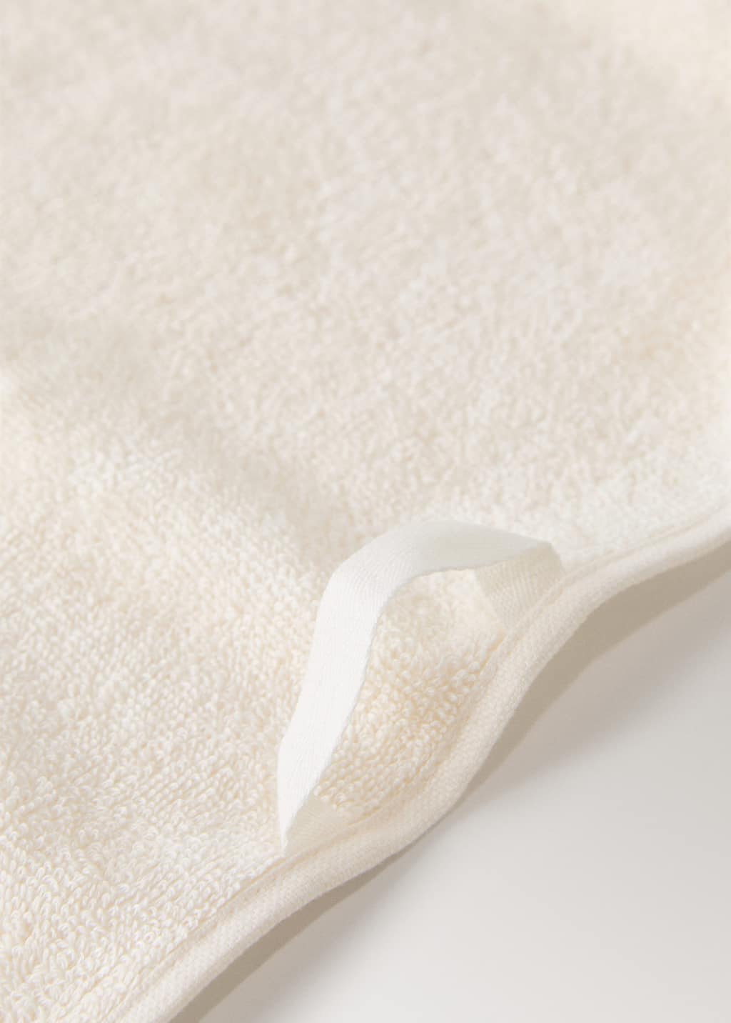 Hand towel with floral trim