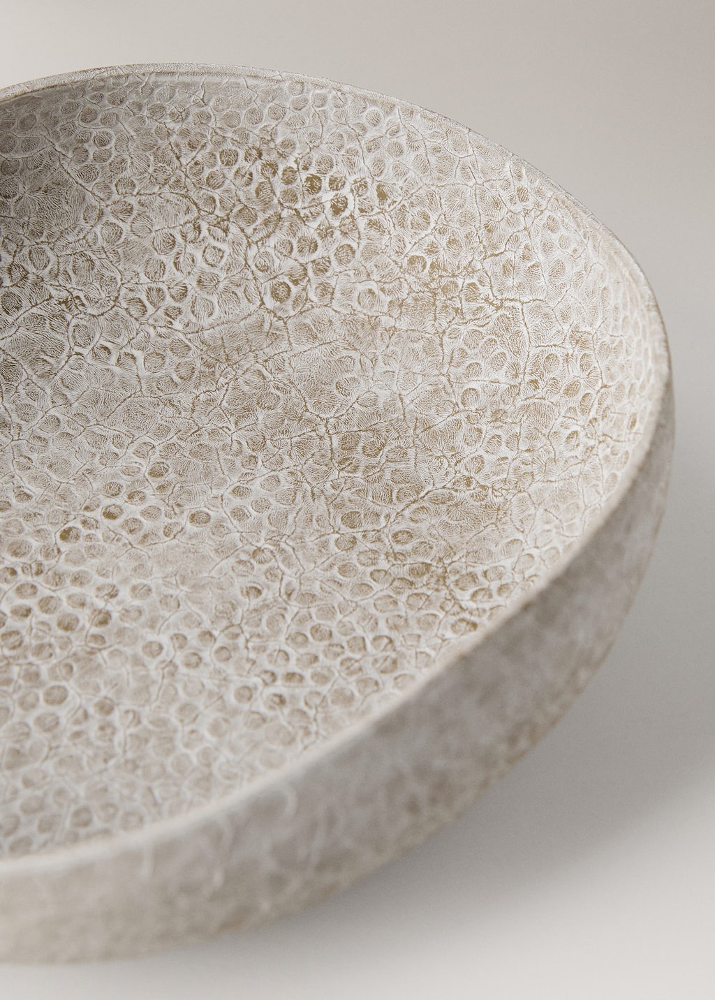 Small textured metal decorative bowl