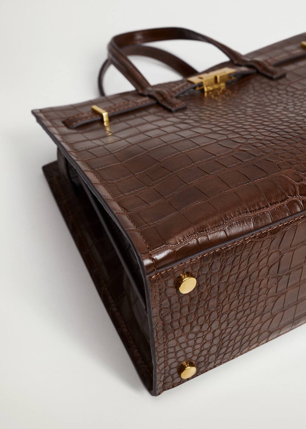 croc effect bolsauette bolsa mango