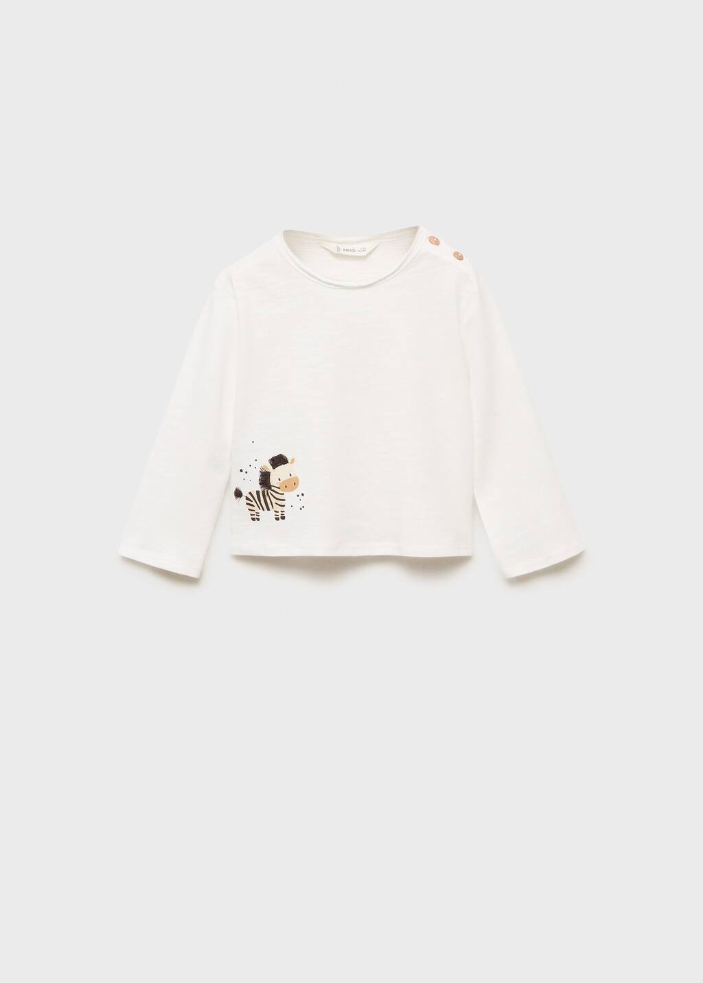 Embroidered printed T-shirt