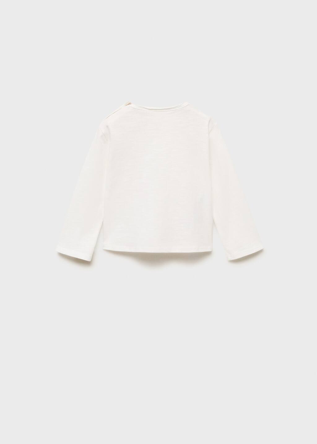 Embroidered printed T-shirt