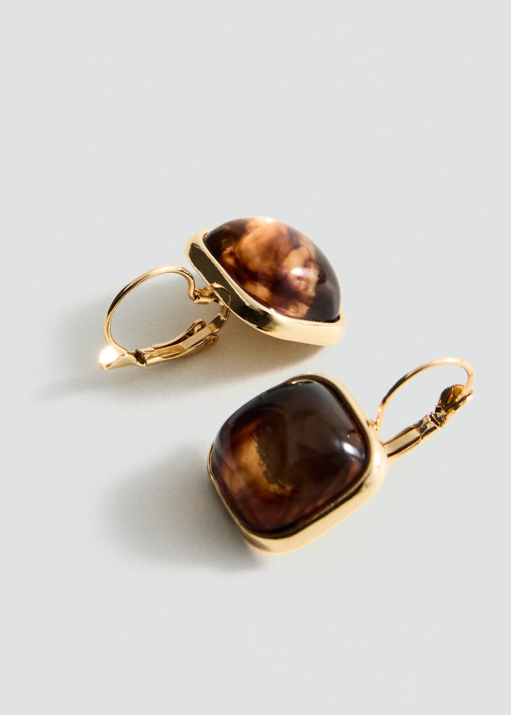 Square resin earrings