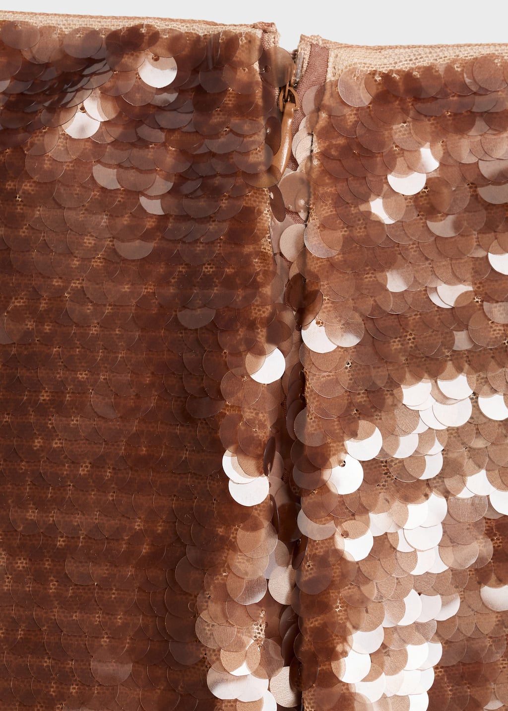 Sequinned midi-skirt