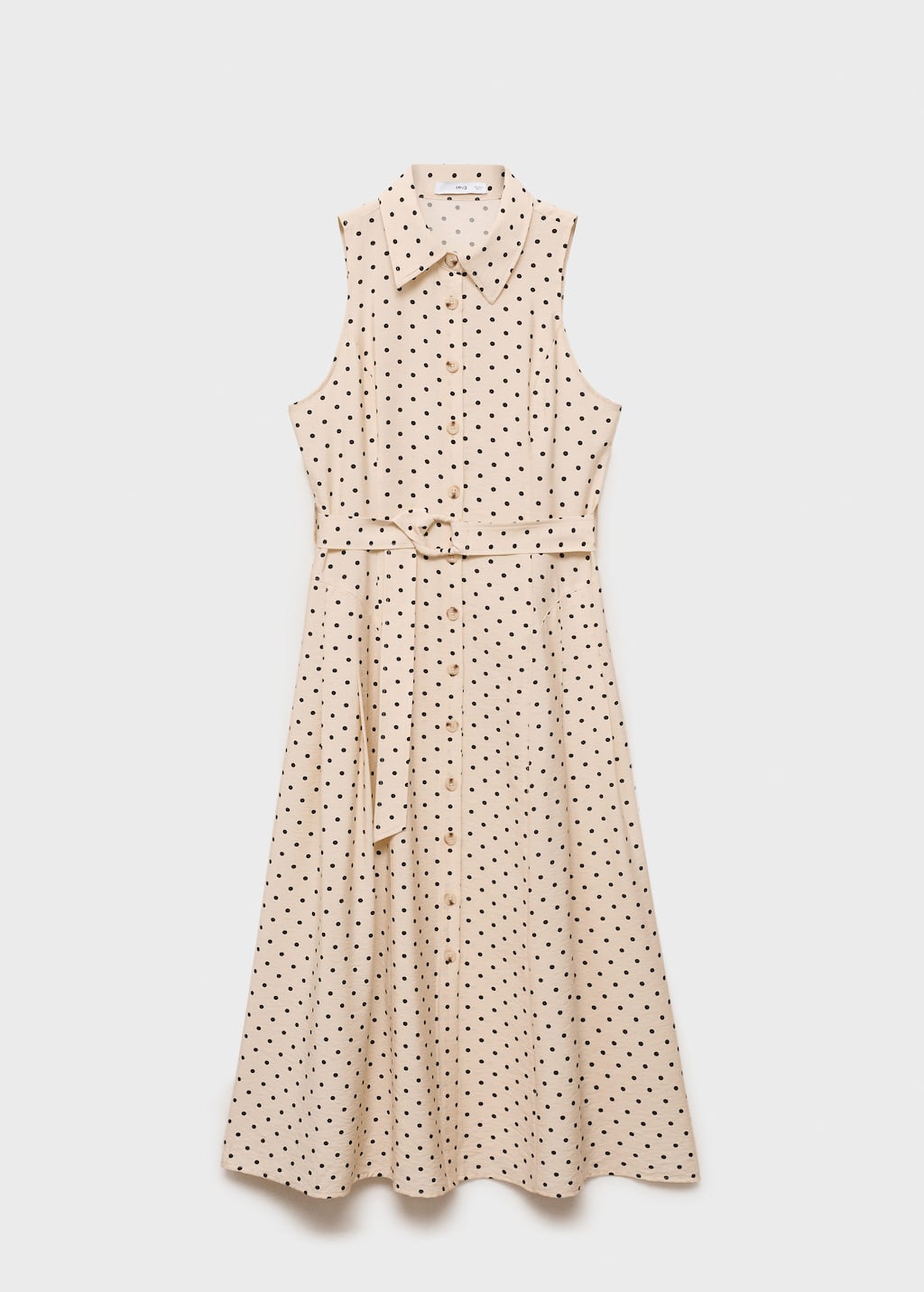 Polka dot shirt dress