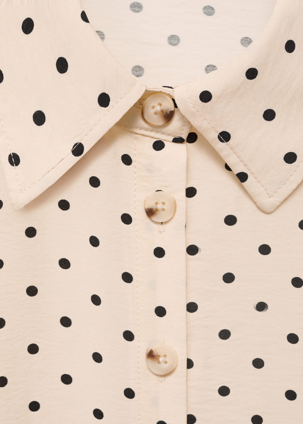 Polka dot shirt dress