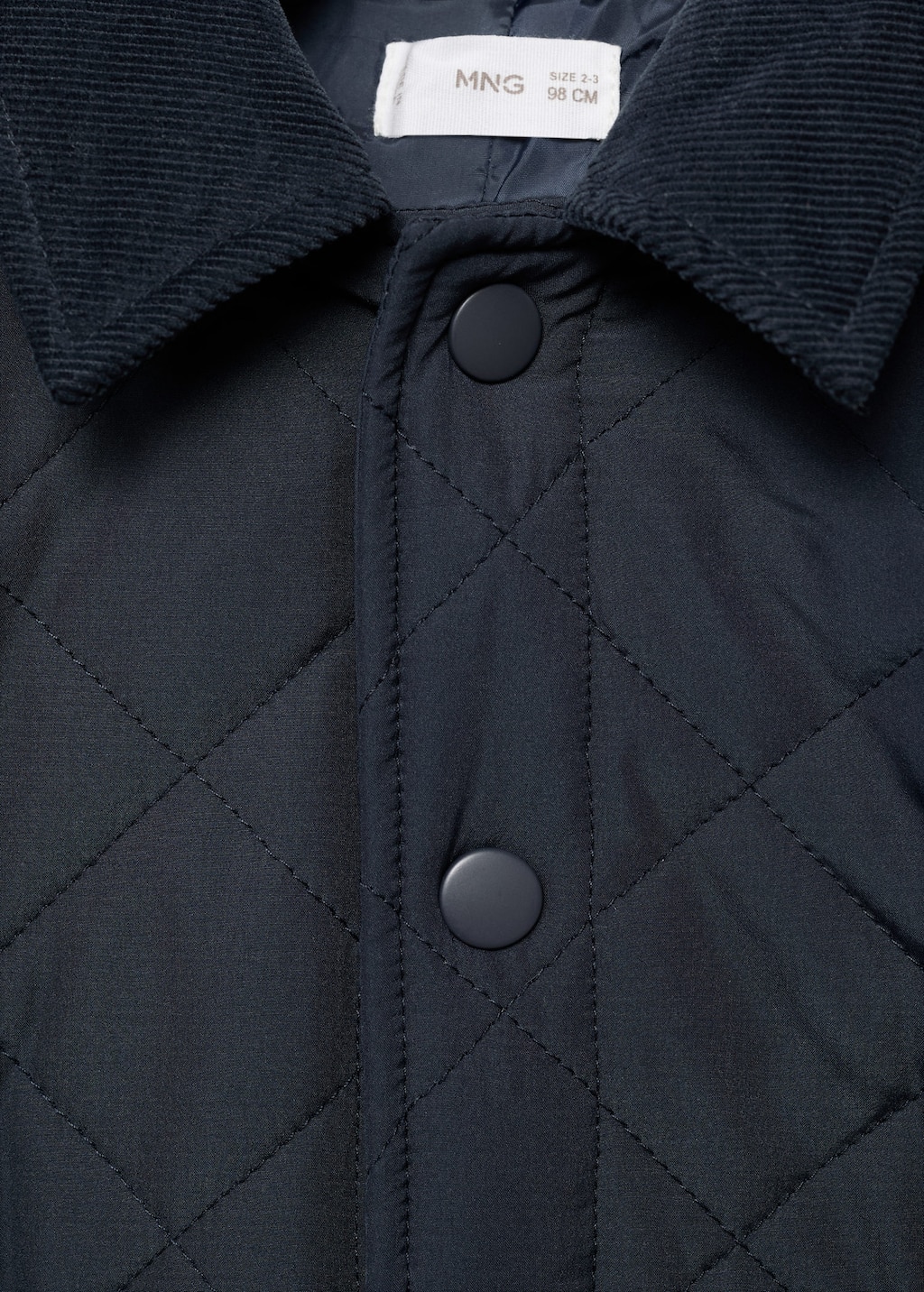 Quilted anorak with shirt collar