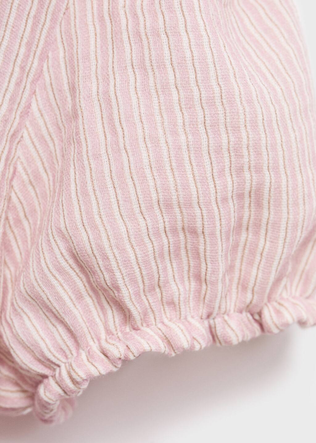 Striped blouse with Peter Pan collar