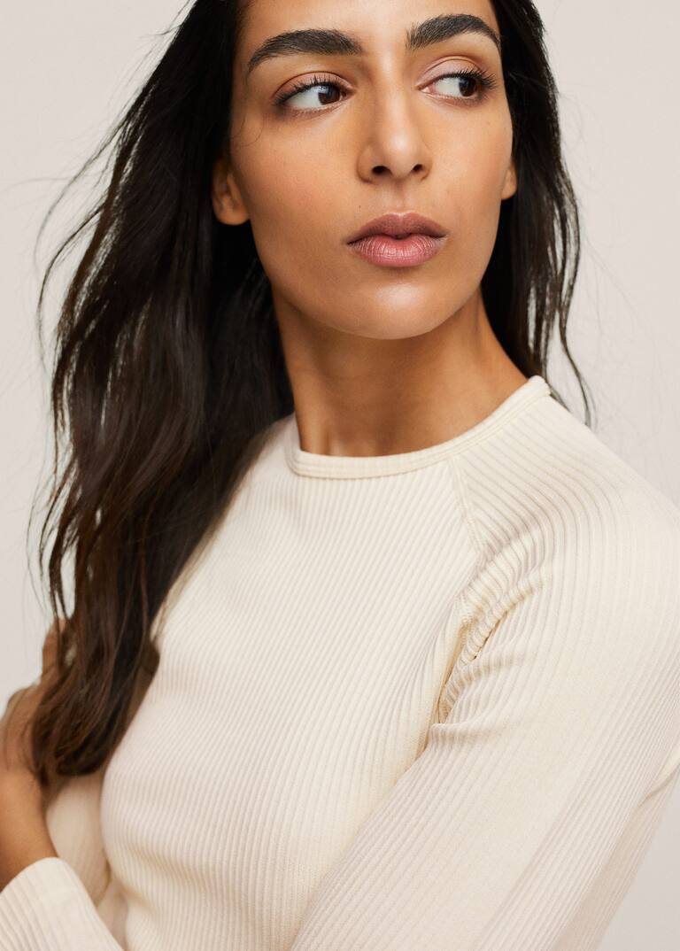 Seamless long sleeve tshirt Women Mango USA