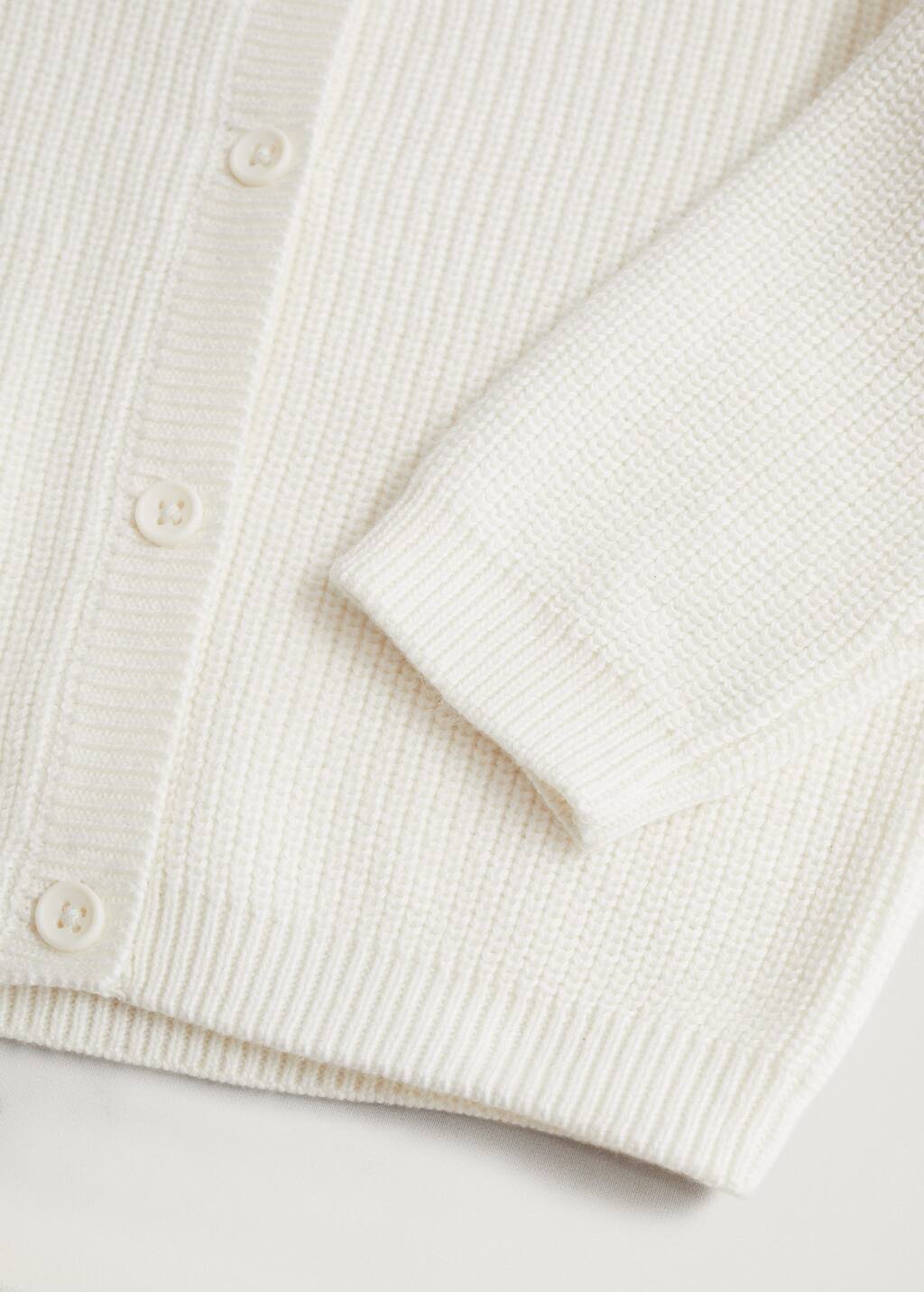 dad rib cotton blend cardigan