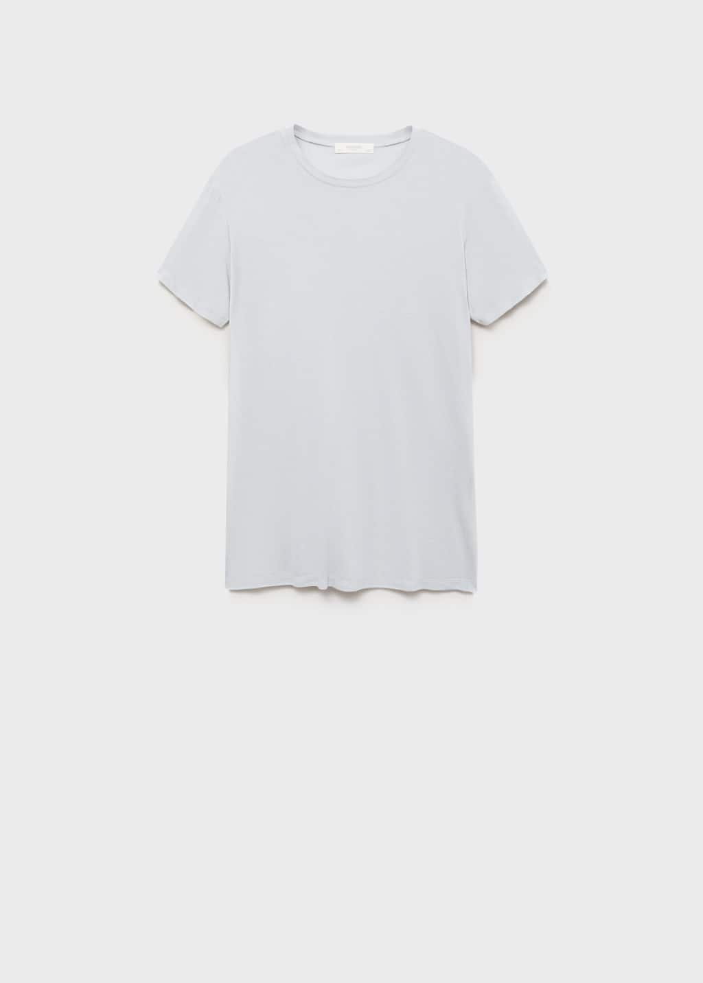 Mango Pyjama T-shirt Light/pastel Grey In Gray
