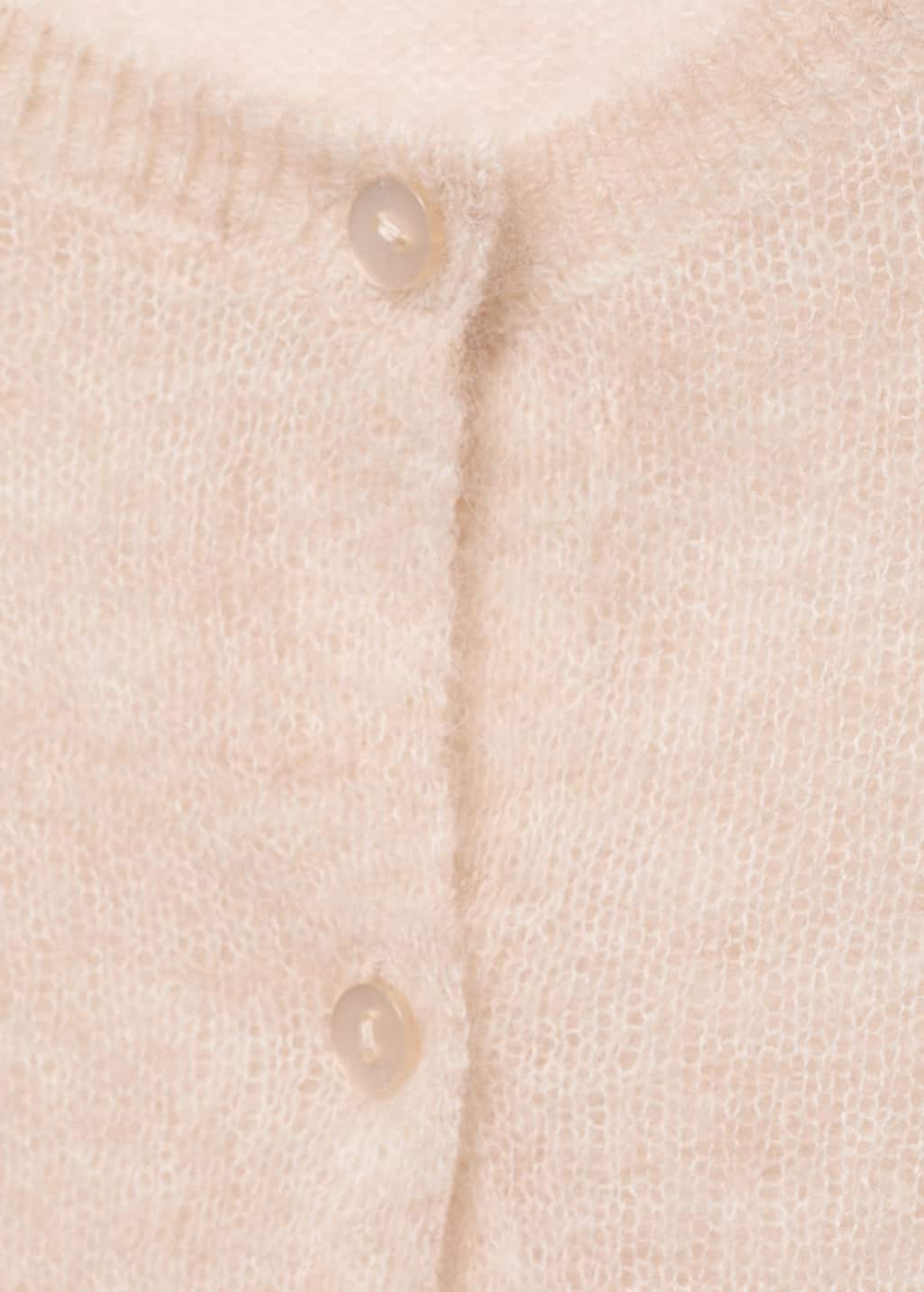 Short wool cardigan