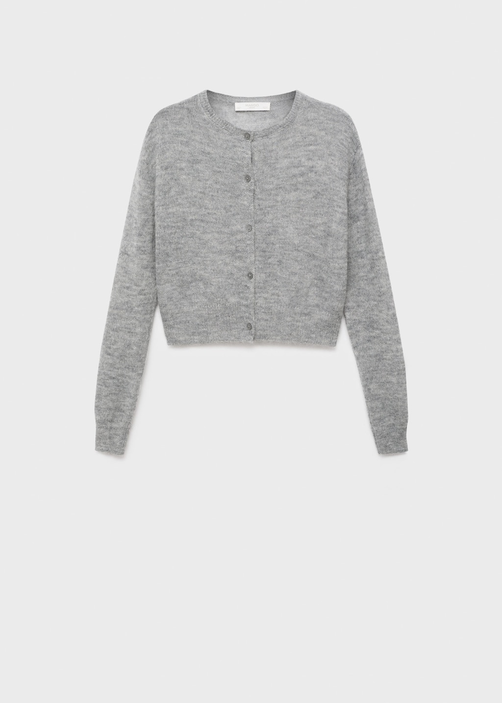 Mango Cardigan Pyjama Gris Chiné Moyen - Femme - M -