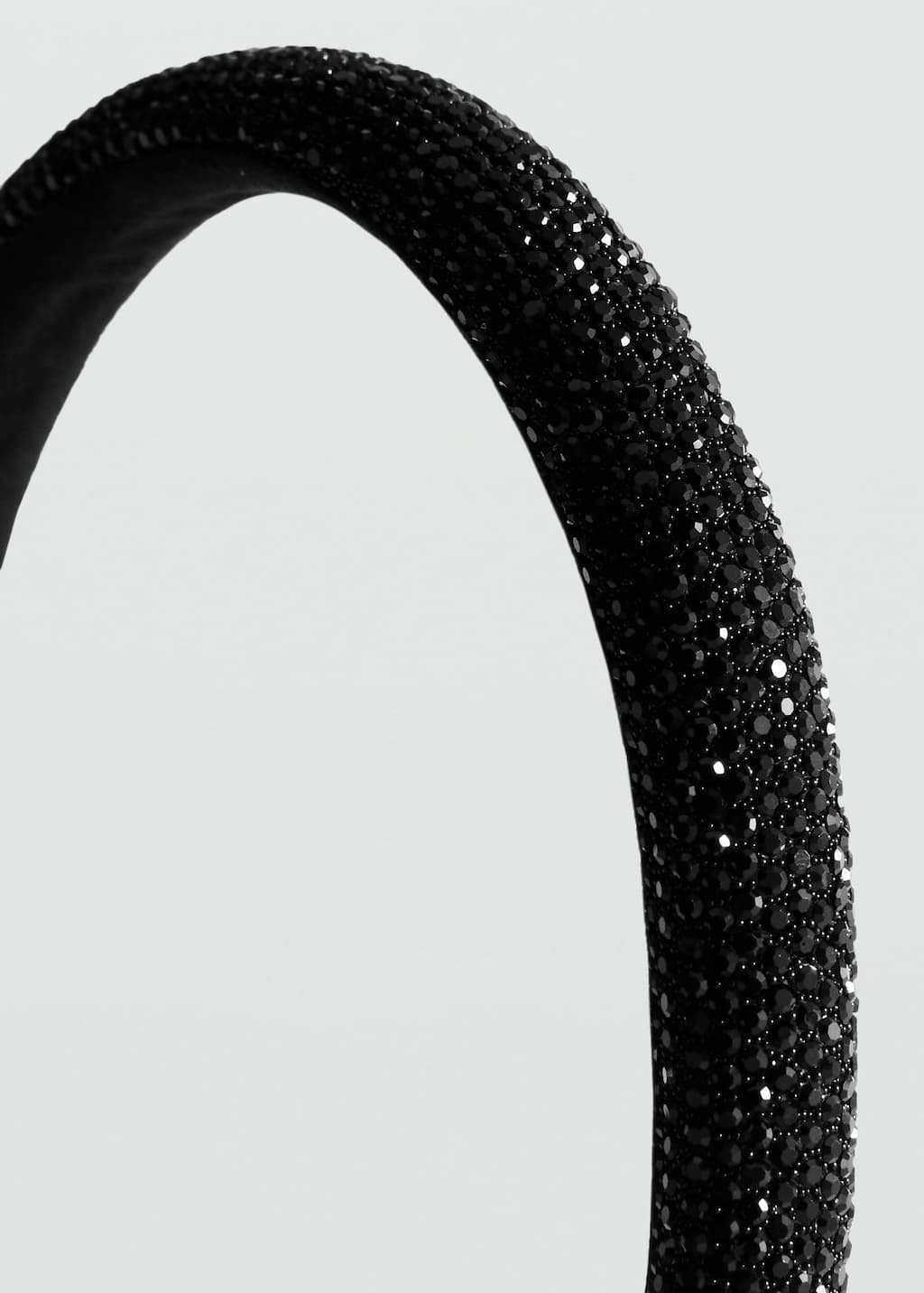 Mango Serre-tête Brillant Noir - Femme - Taille Unique - In Black