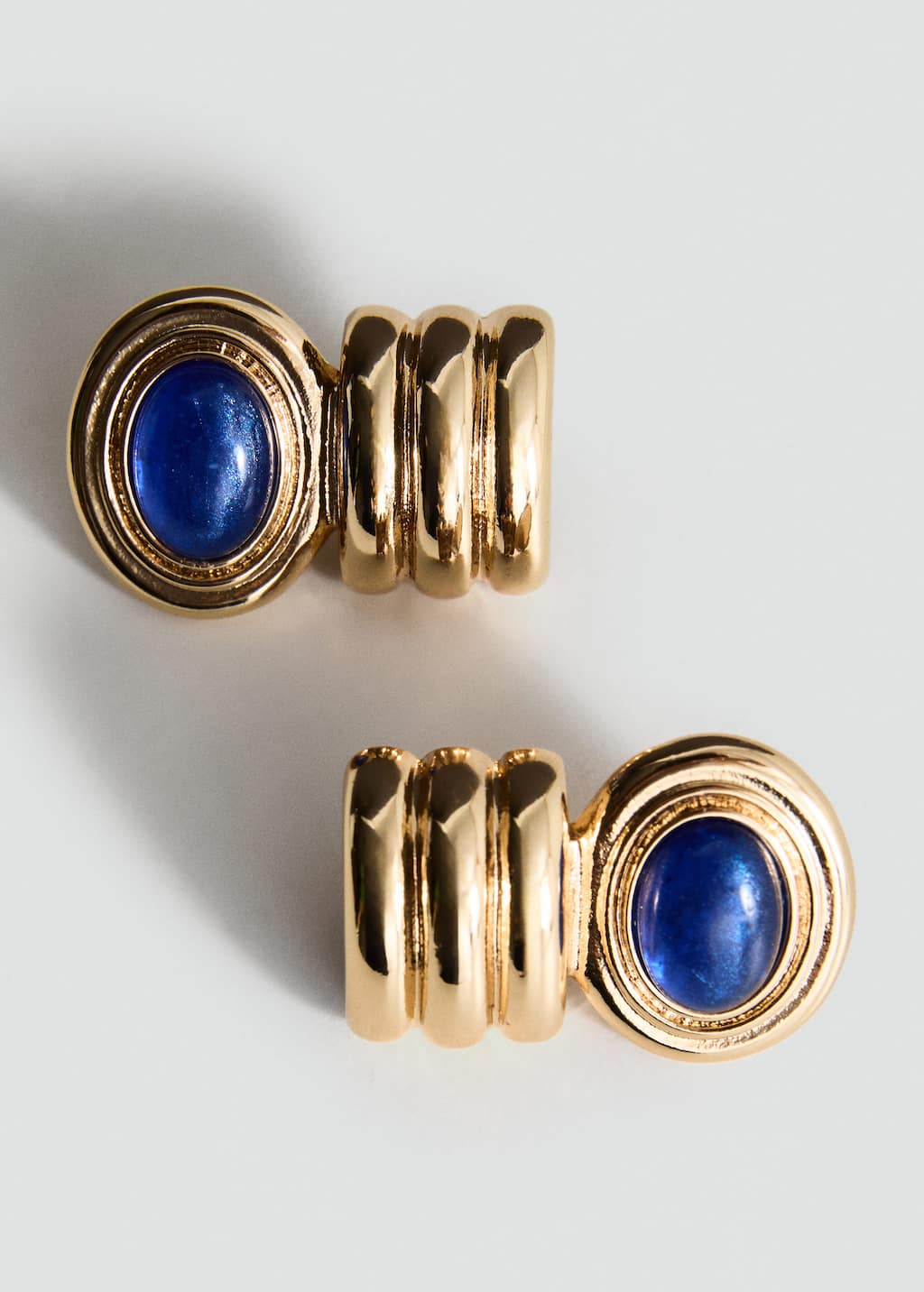 Mango Combined-relief Earrings Gold In Gold