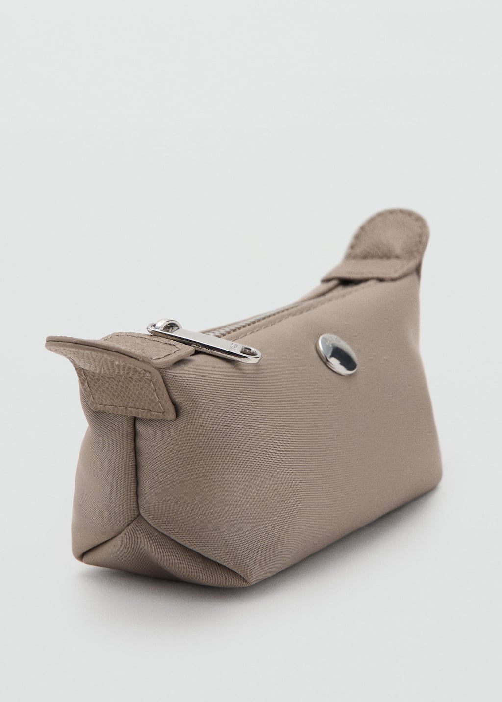 Mango Small Nylon Vanity Case Light/pastel Brown In Brown