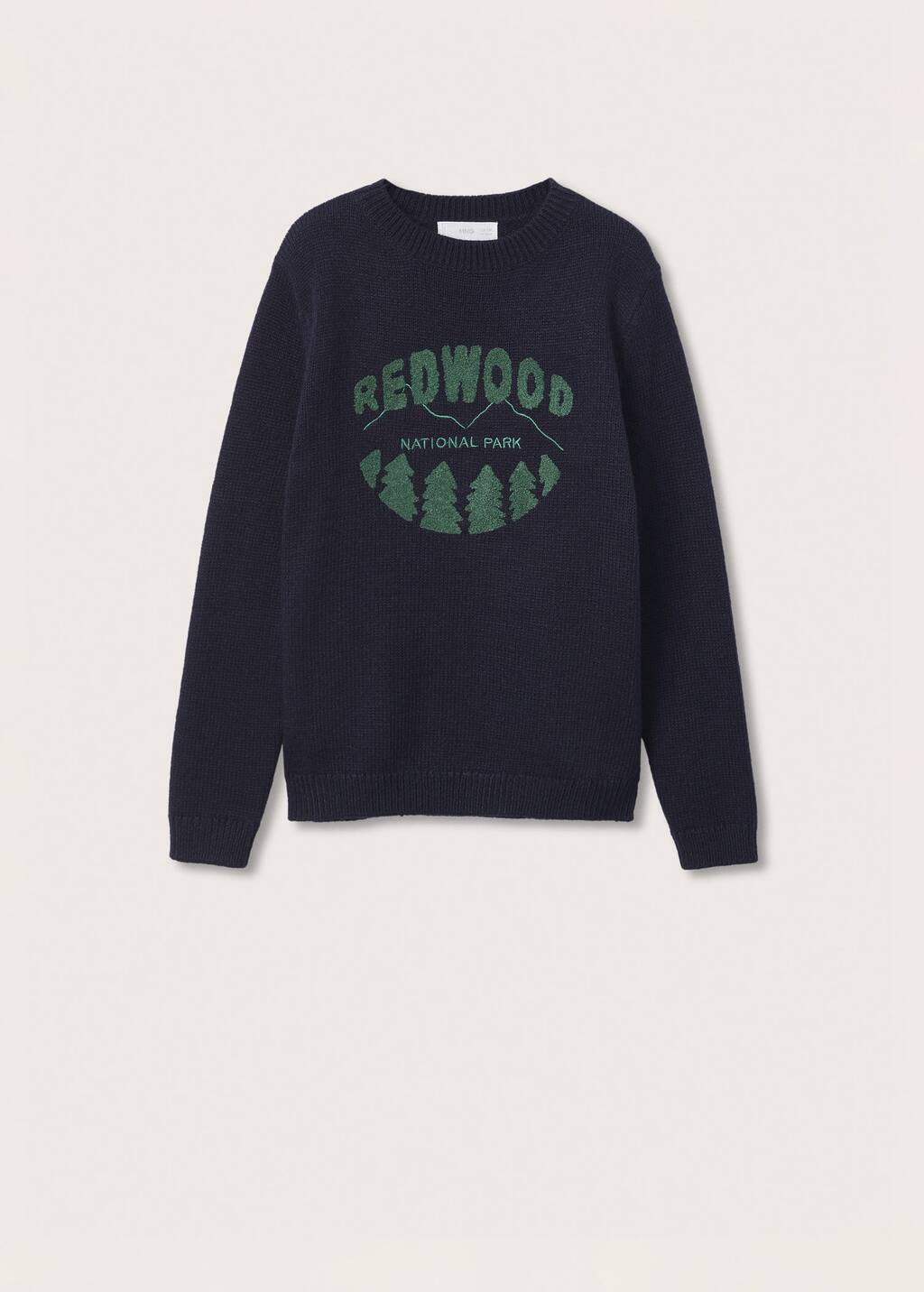 white textured sweater