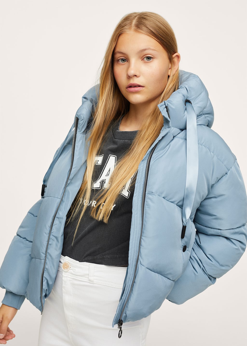 mango oversize quilted coat