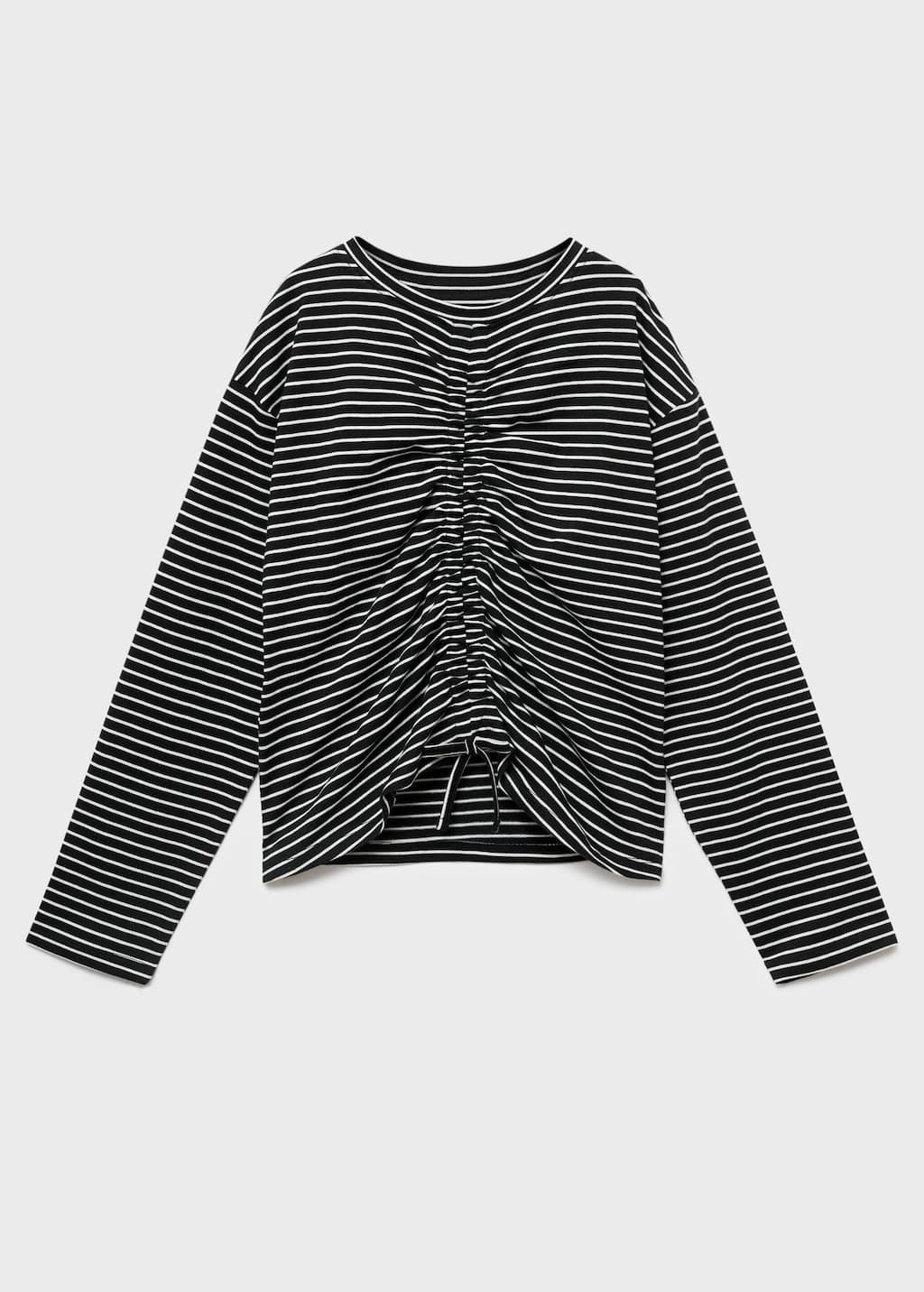 Ruched striped top