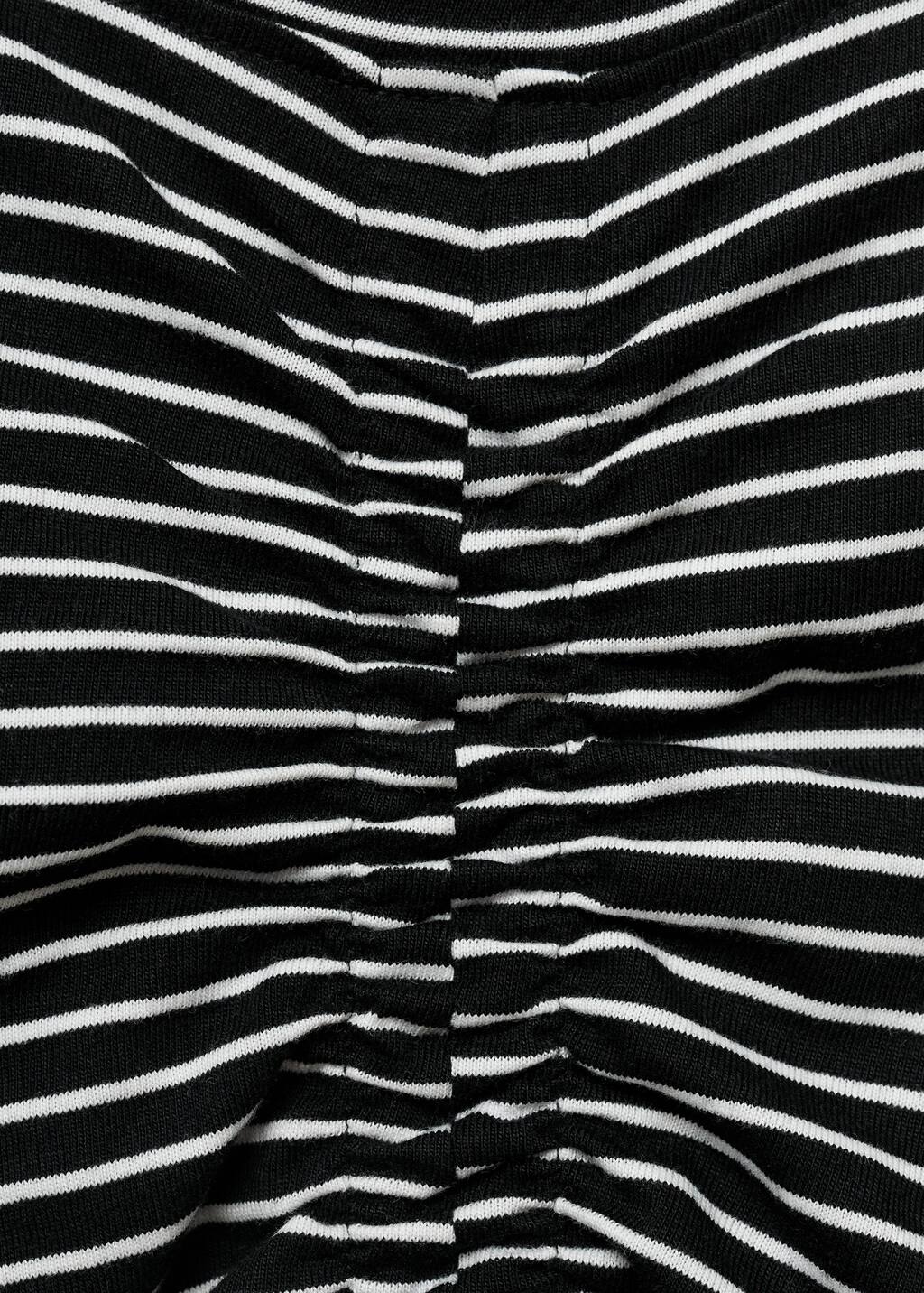 Ruched striped top