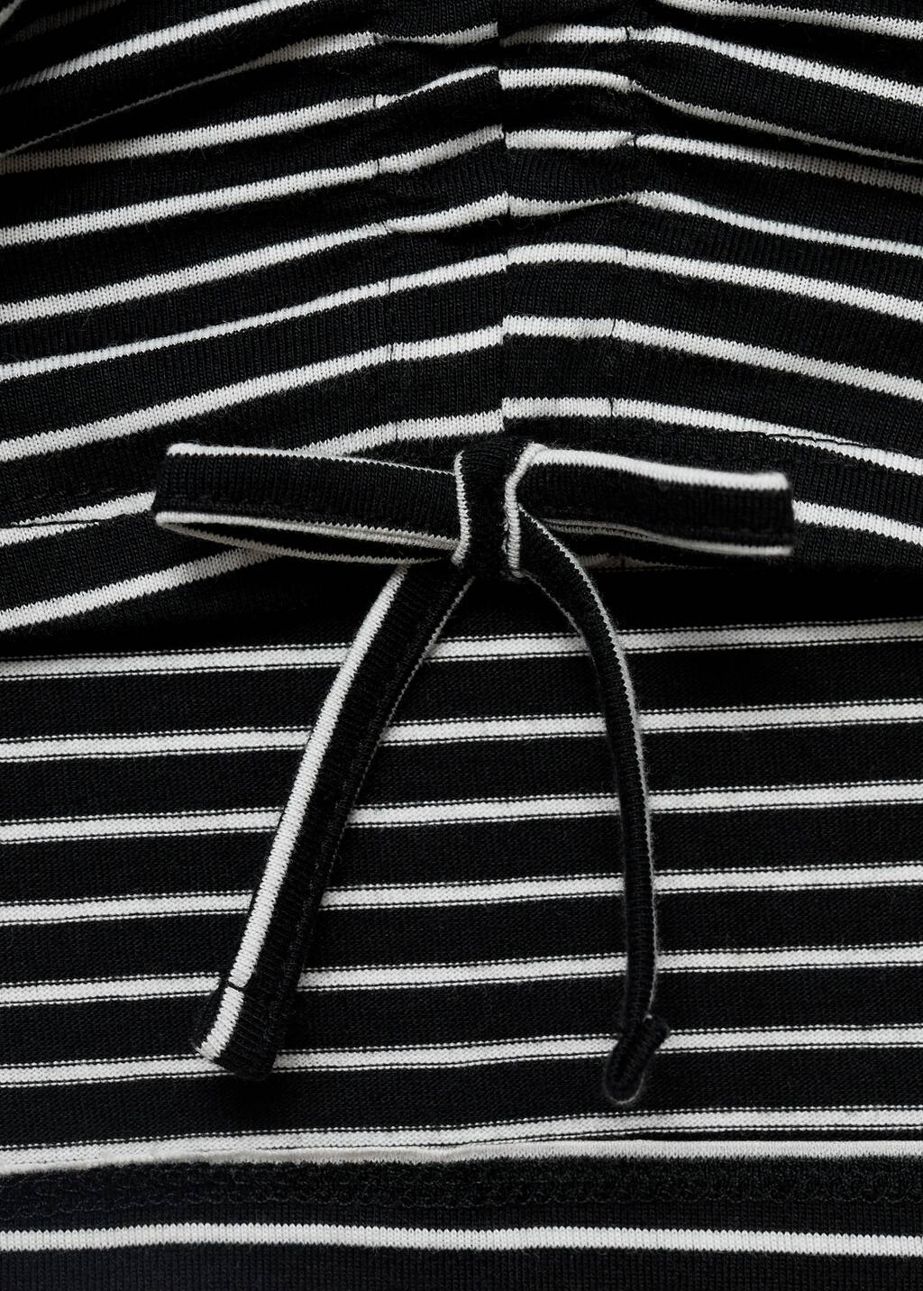 Ruched striped top