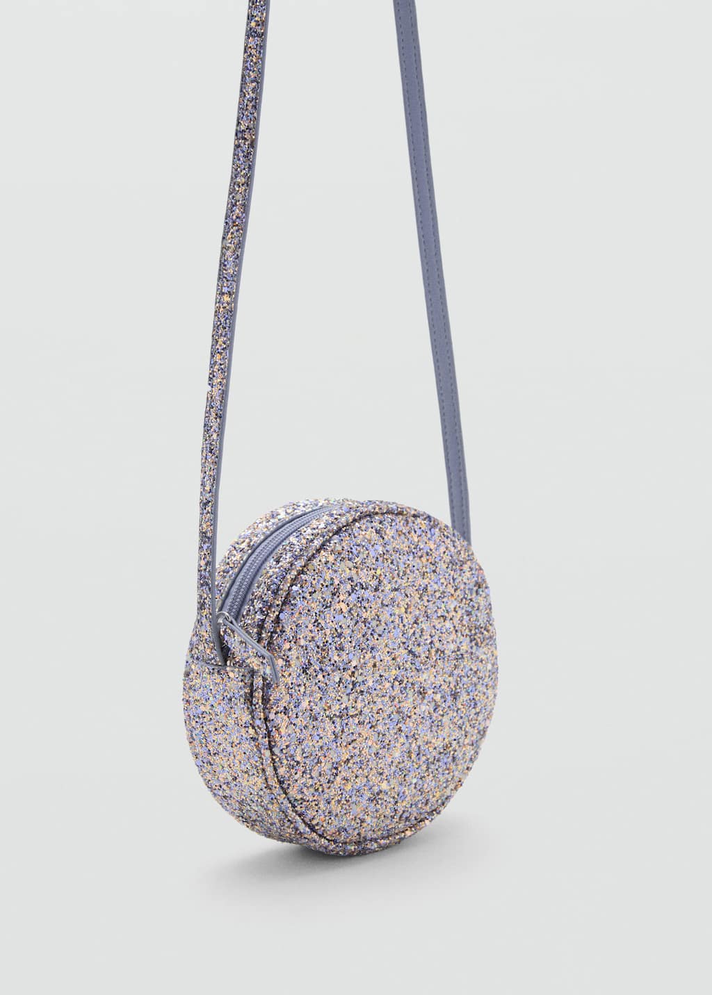 Mango Glitter Bag Sky Blue In Blue