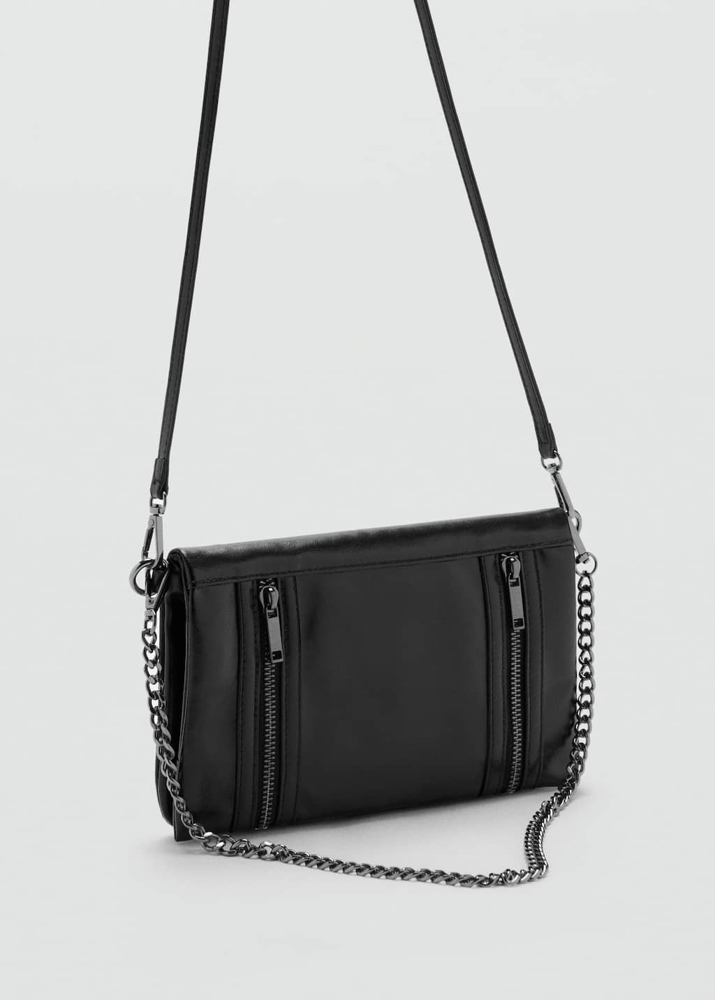 Mango Teen Sac Porté Épaule Simili-cuir Noir - Fille - Taille Unique - In Black