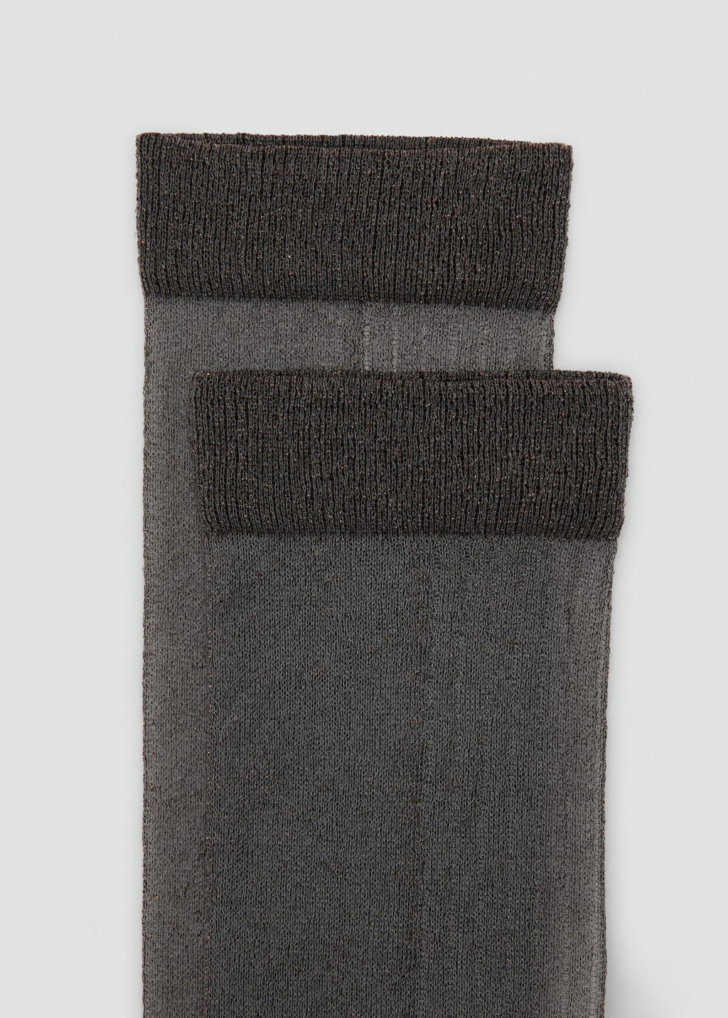 Mango Chaussette Gris Anthracite - Femme - Taille Unique -